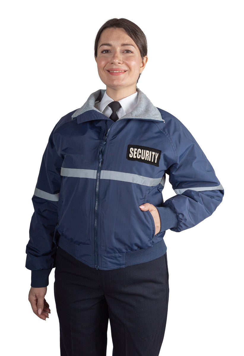 Three Season Reflective Security ID Jacket with Reflective Taping