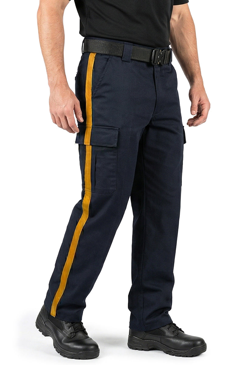Men's Striped Poly Cotton Cargo Pants