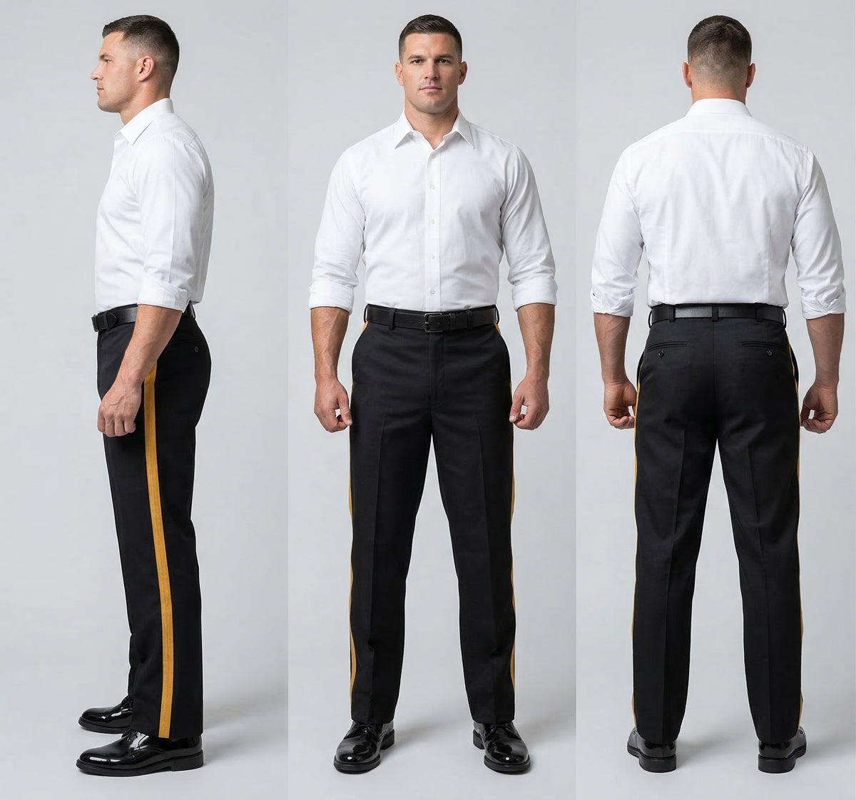 Striped Slacks and Pants Striping to Match Your Shirt