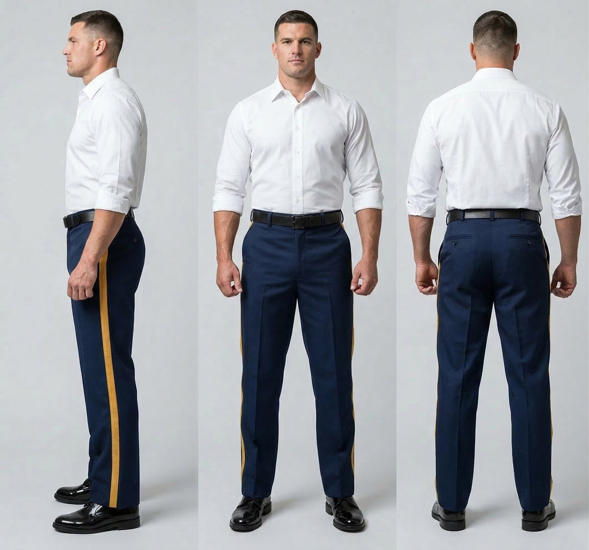 Striped Slacks and Pants Striping to Match Your Shirt