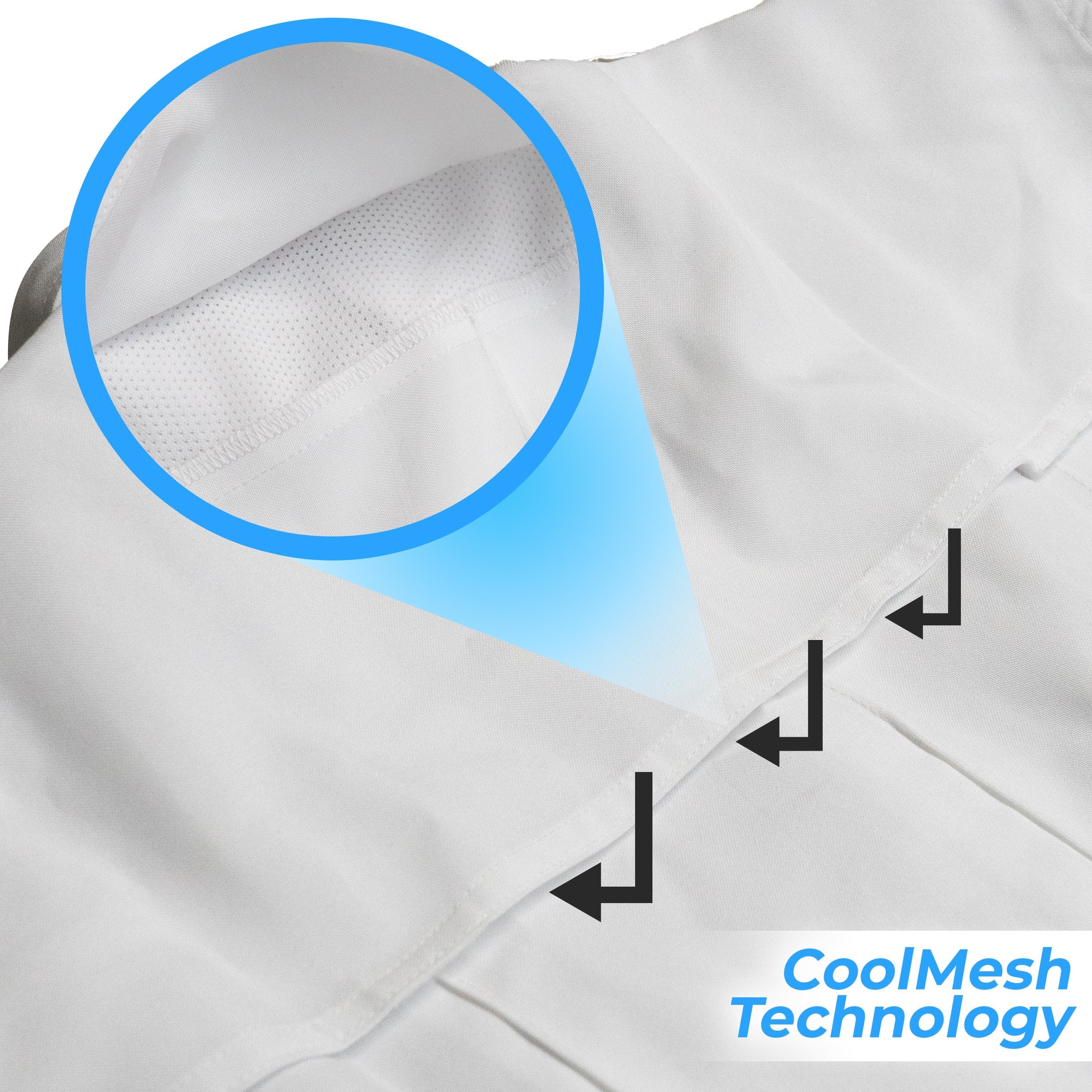 Women's CoolMesh Poly Cotton Performance Uniform Shirts - Short Sleeve