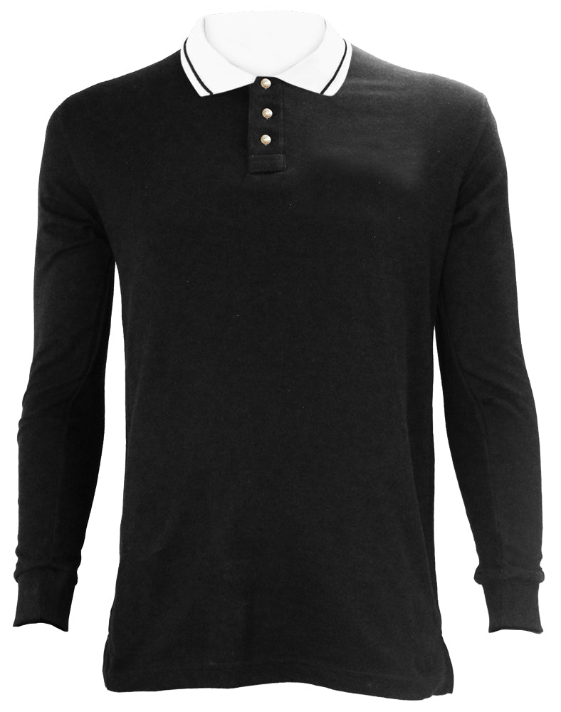 Poly Cotton Long Sleeve Security ID Polo Shirt