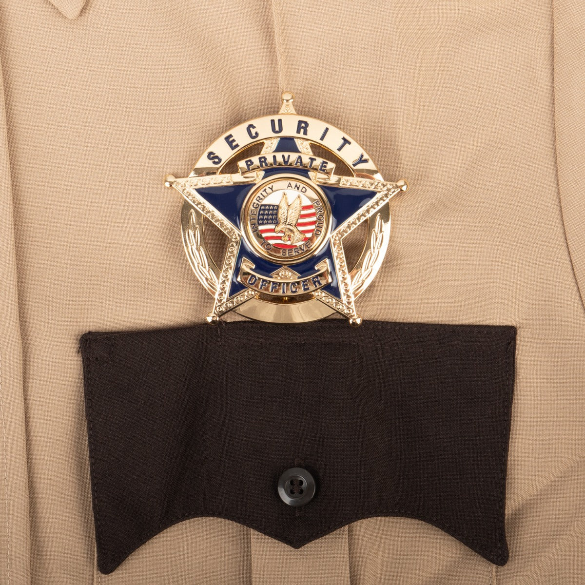 First Class 100% Polyester Two Tone Short Sleeve Uniform Shirt