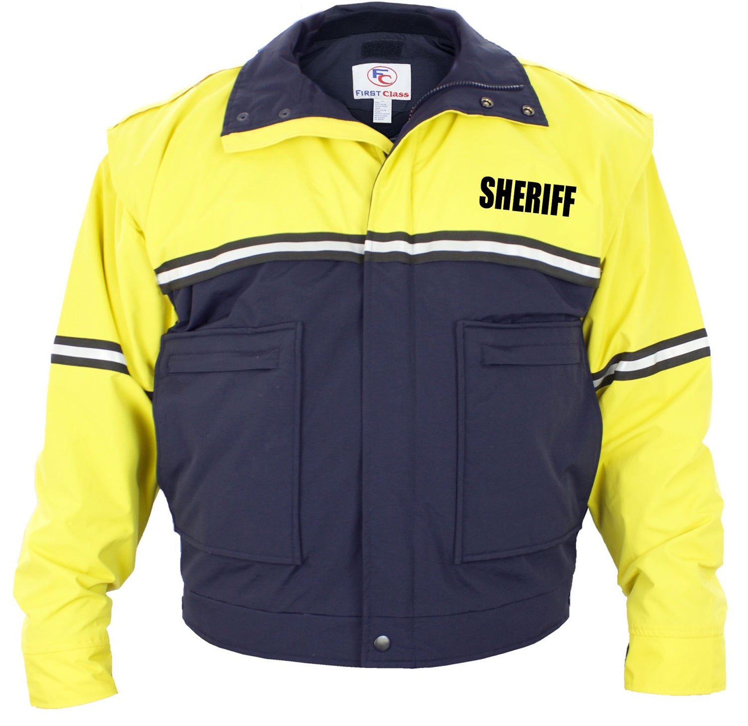 Two Tone Bike Jackets with Removable Liner (Sheriff ID)