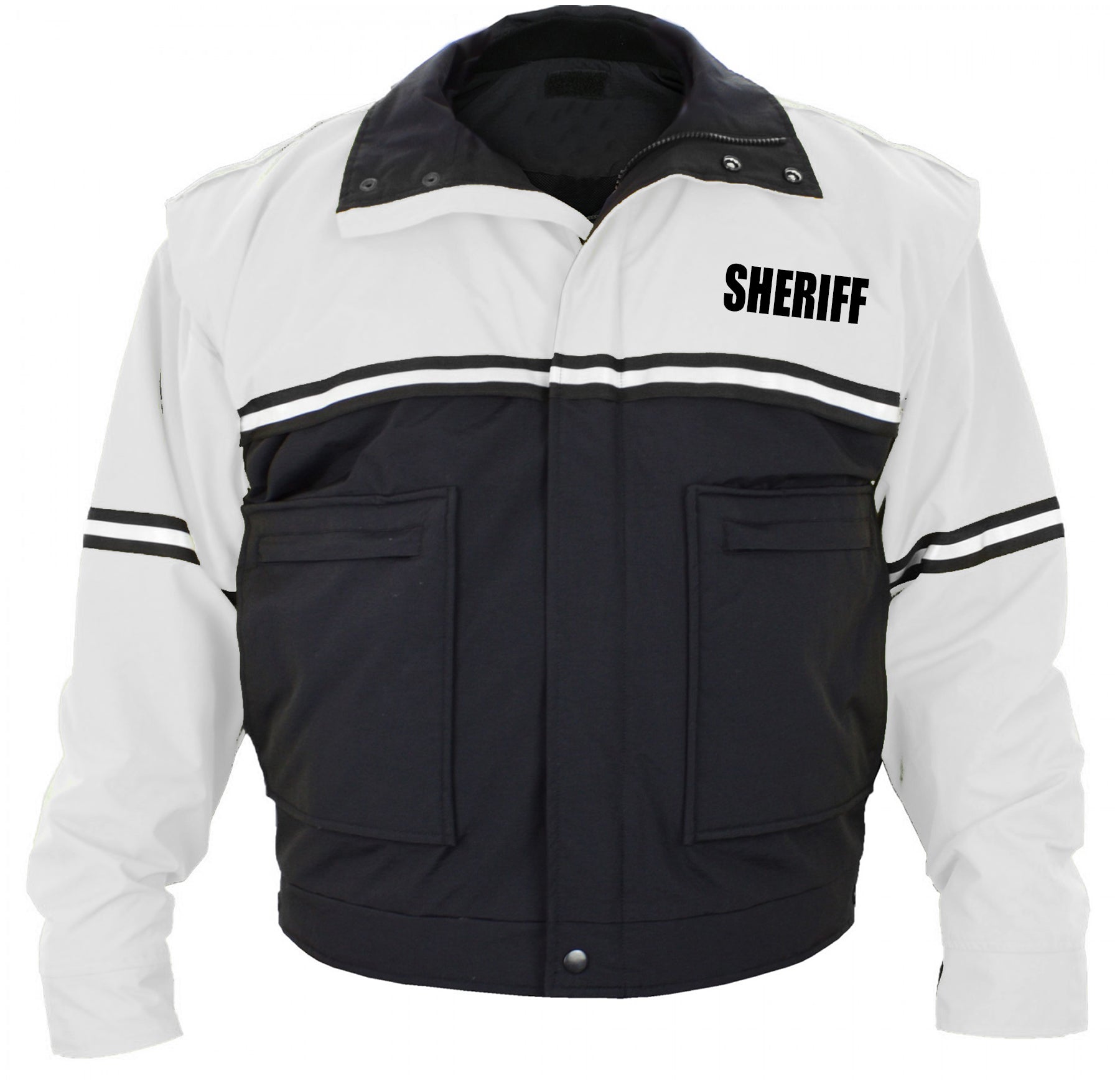 Two Tone Bike Jackets with Removable Liner (Sheriff ID)