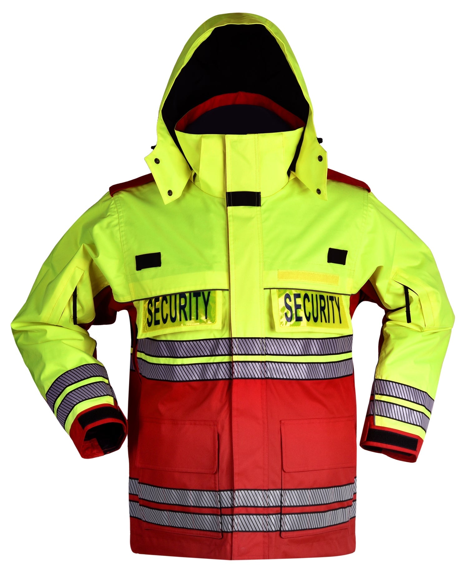 High Visibility Parka With Reflective Striping