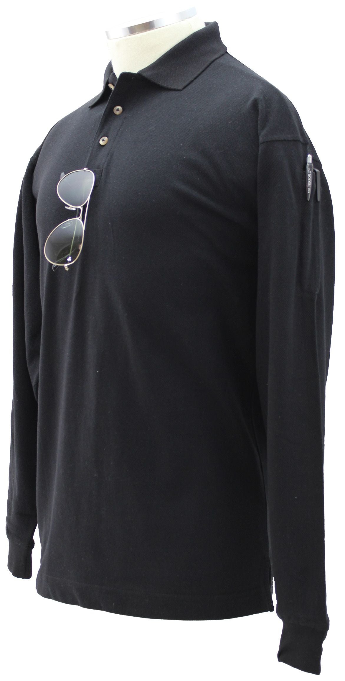 Preshrunk Poly Cotton Tactical Long Sleeve Polo Shirts (No ID)