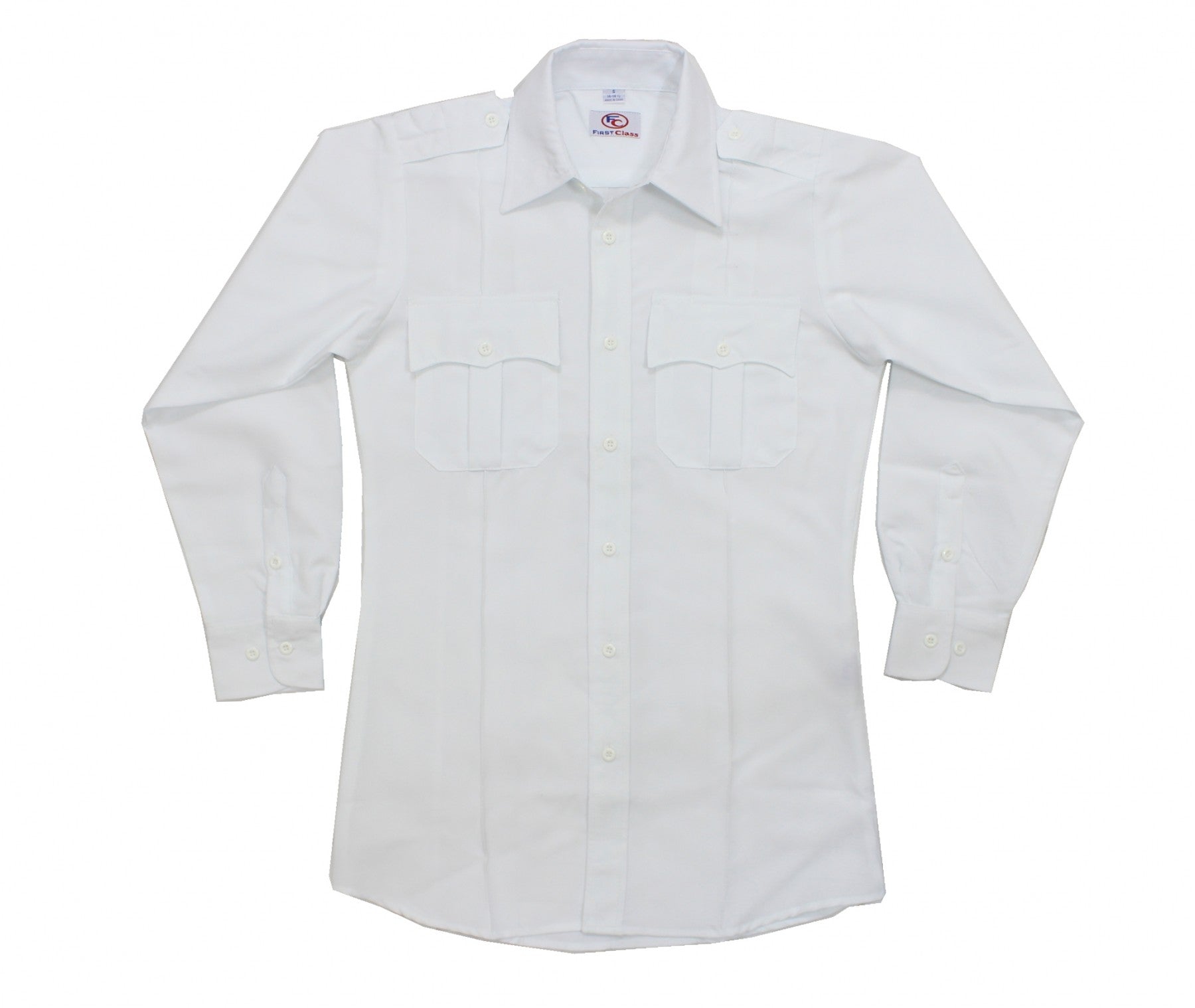 100% Polyester Zippered Long Sleeve Uniform Shirts