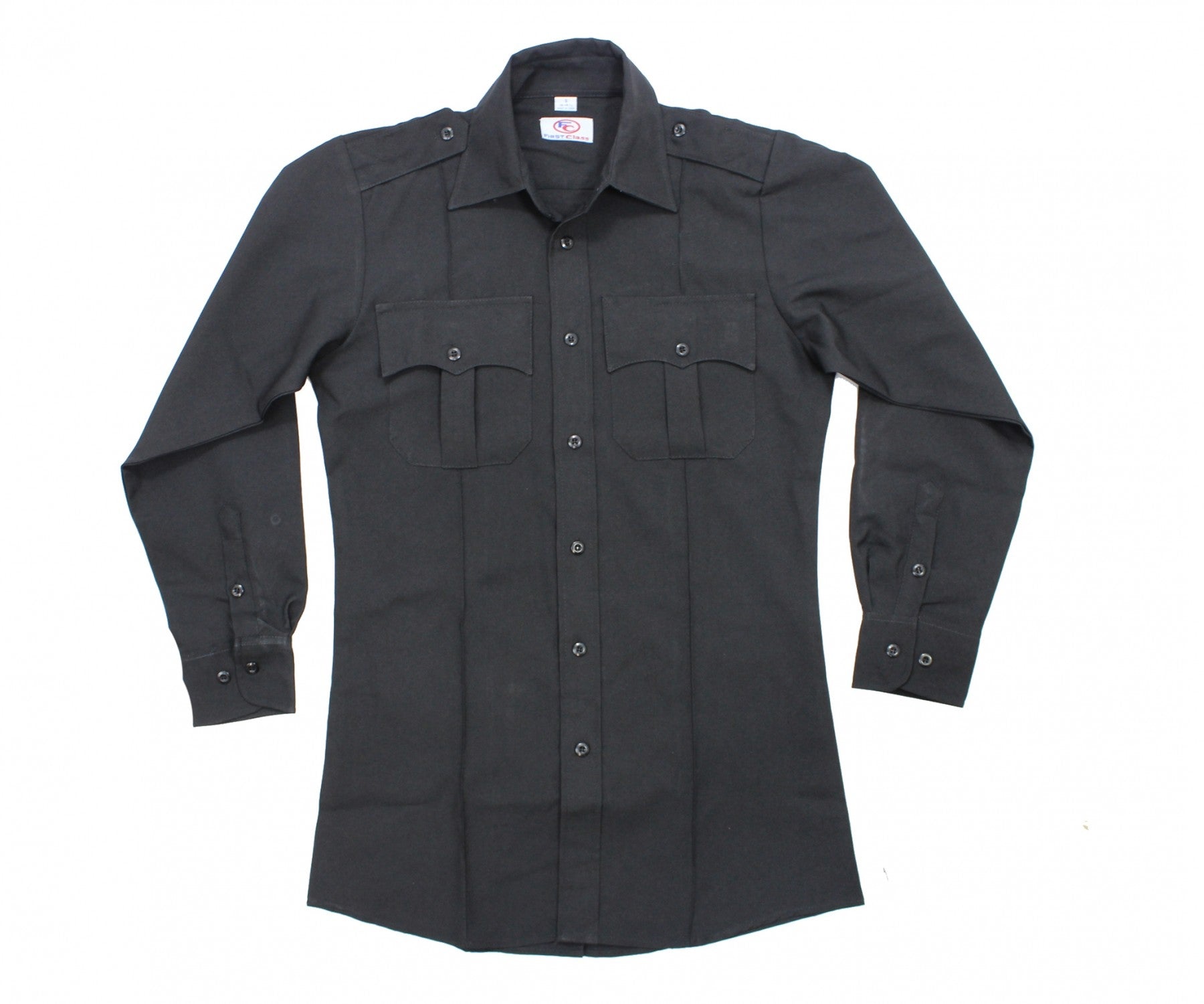100% Polyester Zippered Long Sleeve Uniform Shirts