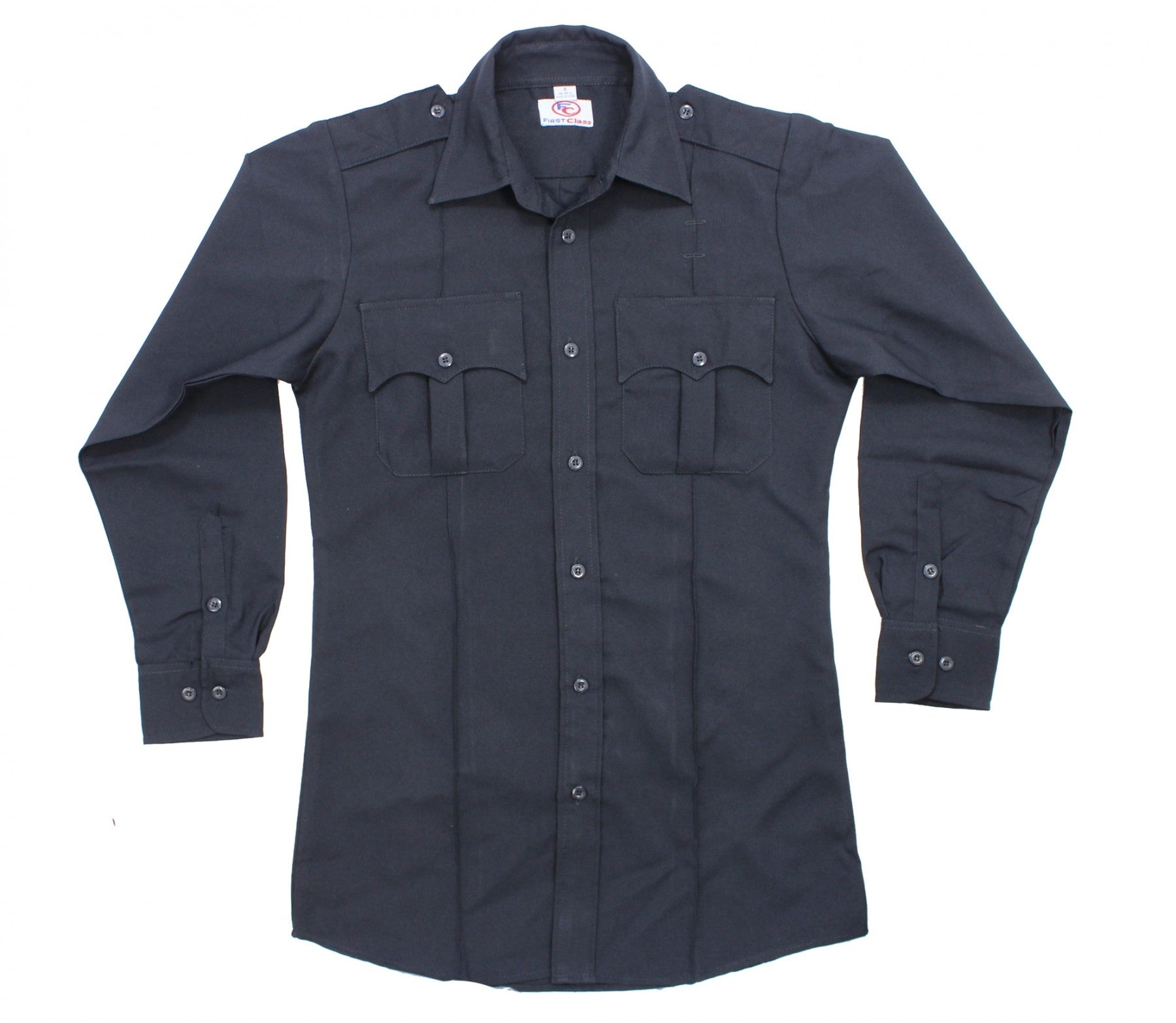 100% Polyester Zippered Long Sleeve Uniform Shirts