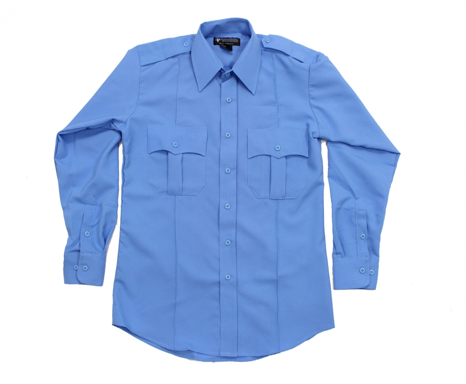 100% Polyester Zippered Long Sleeve Uniform Shirts