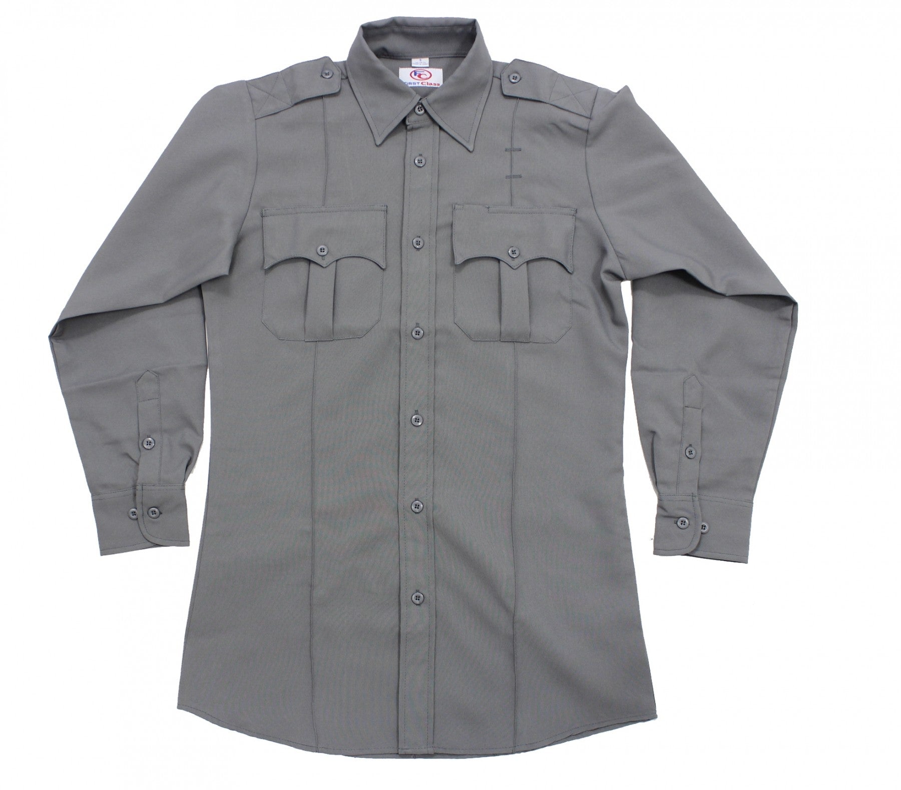 100% Polyester Zippered Long Sleeve Uniform Shirts