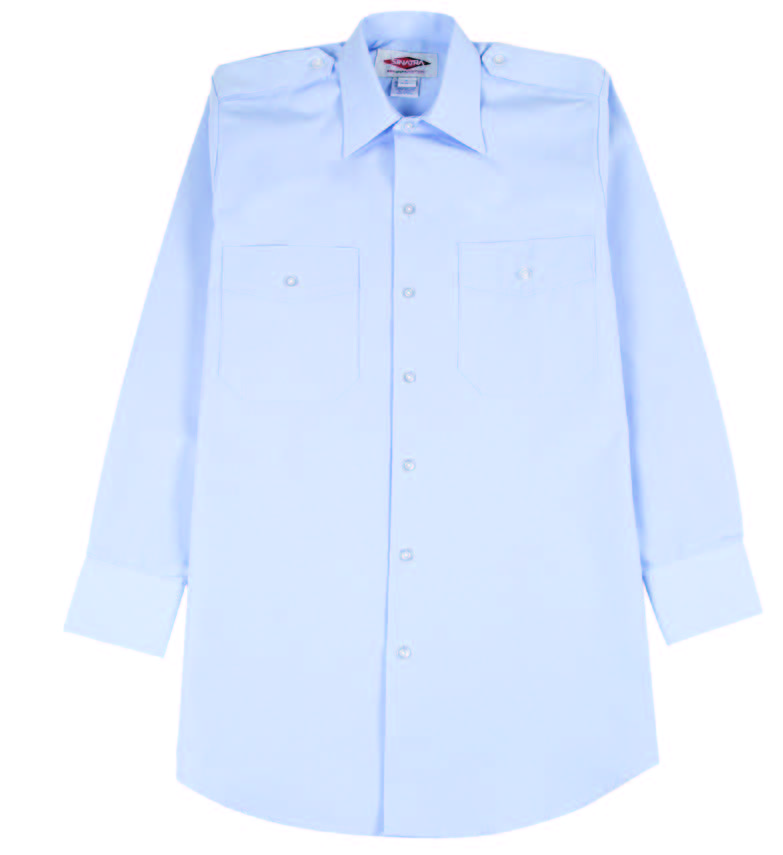Sinatra Women's Transit 65/35 PolyCotton Long Sleeve Uniform Shirts (Light Blue)