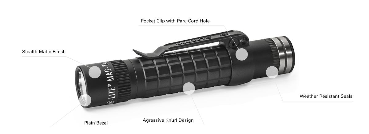 Mag Instrument TRM1RA4 Rechargeable Tactical Flashlight with Crowned Bezel, Black