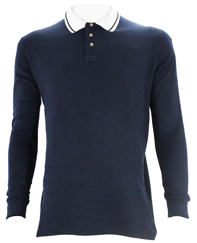 Poly Cotton Long Sleeve Security ID Polo Shirt