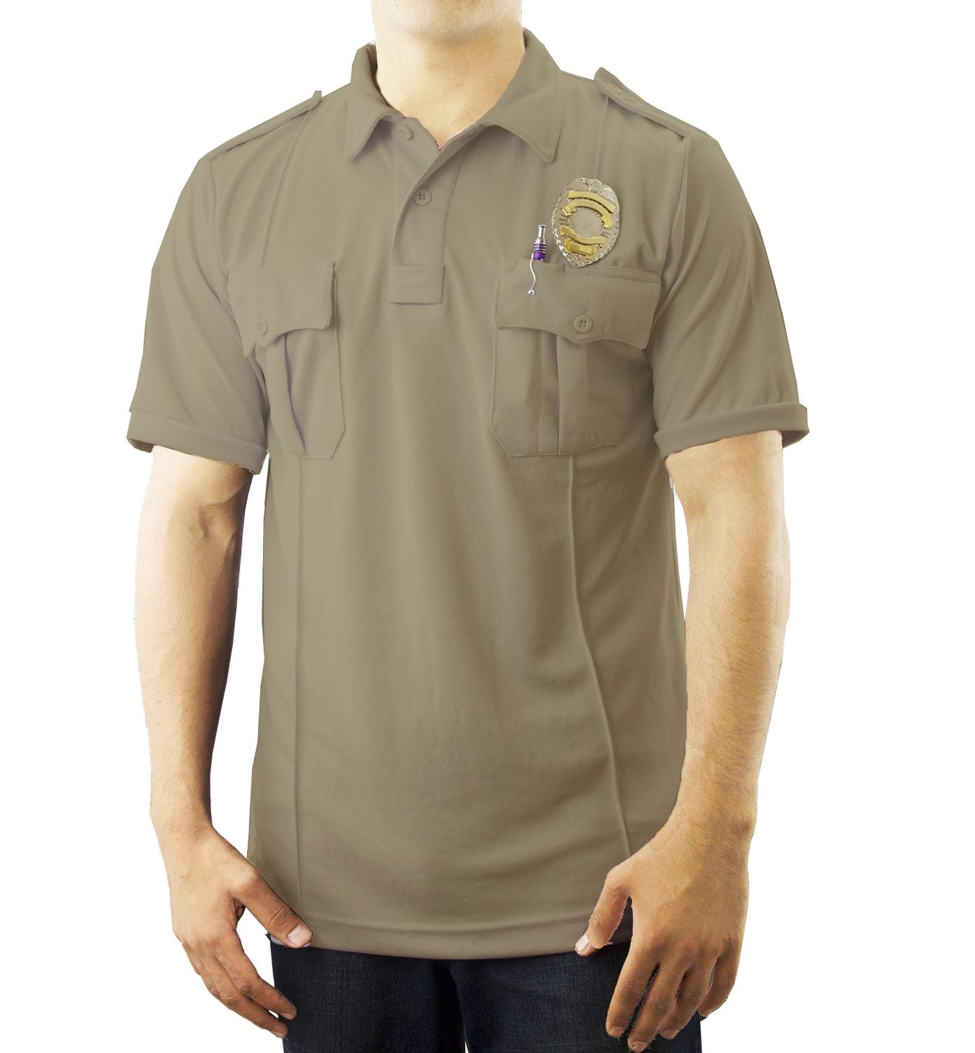 Ryno Gear Pro-Dry Short Sleeve Polo Shirt with Two Pockets
