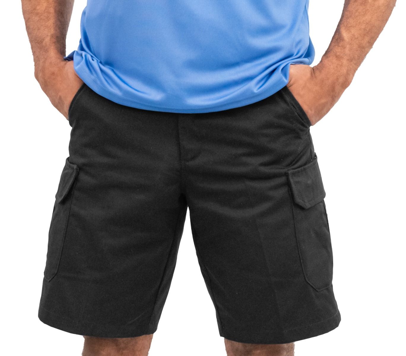 Poly/Cotton Twill Cargo Shorts