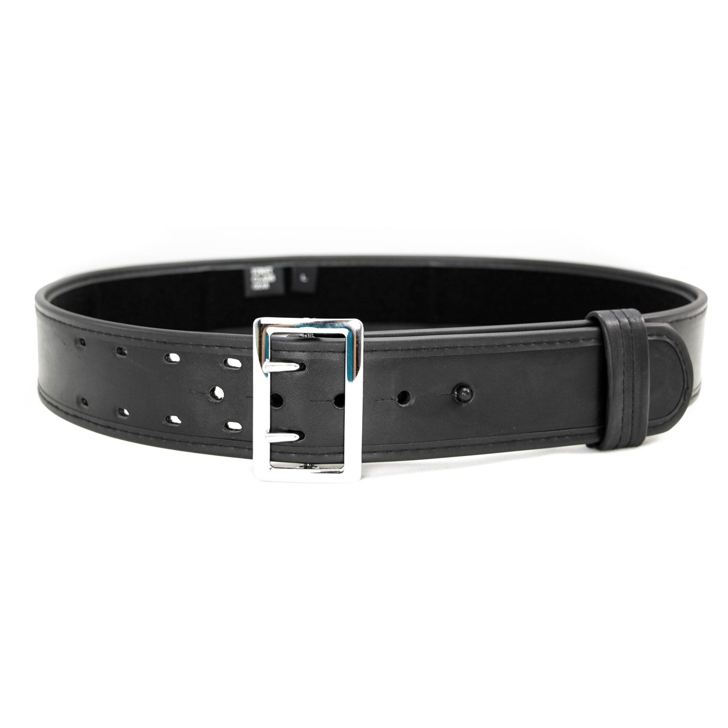 2.25" Synthetic Leather Duty Belt - Nickel Buckle