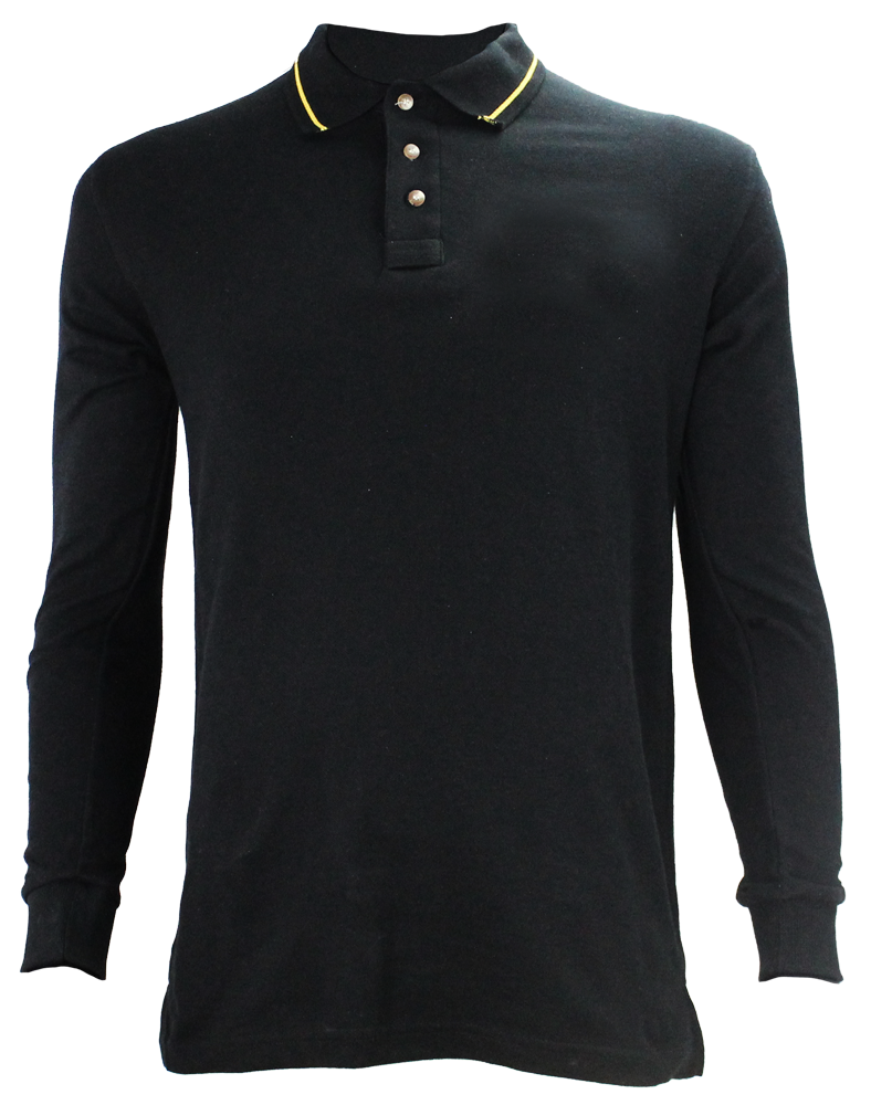 Poly Cotton Long Sleeve Security ID Polo Shirt