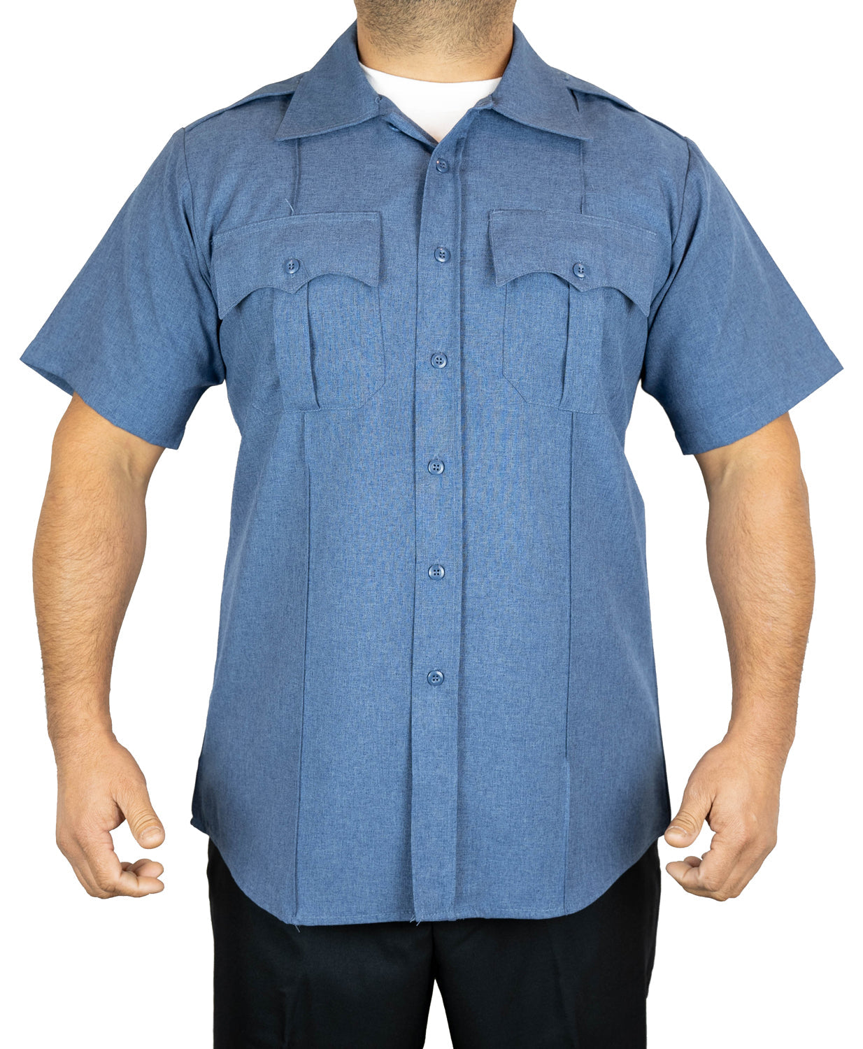 Poly Cotton Short Sleeve Uniform Shirts