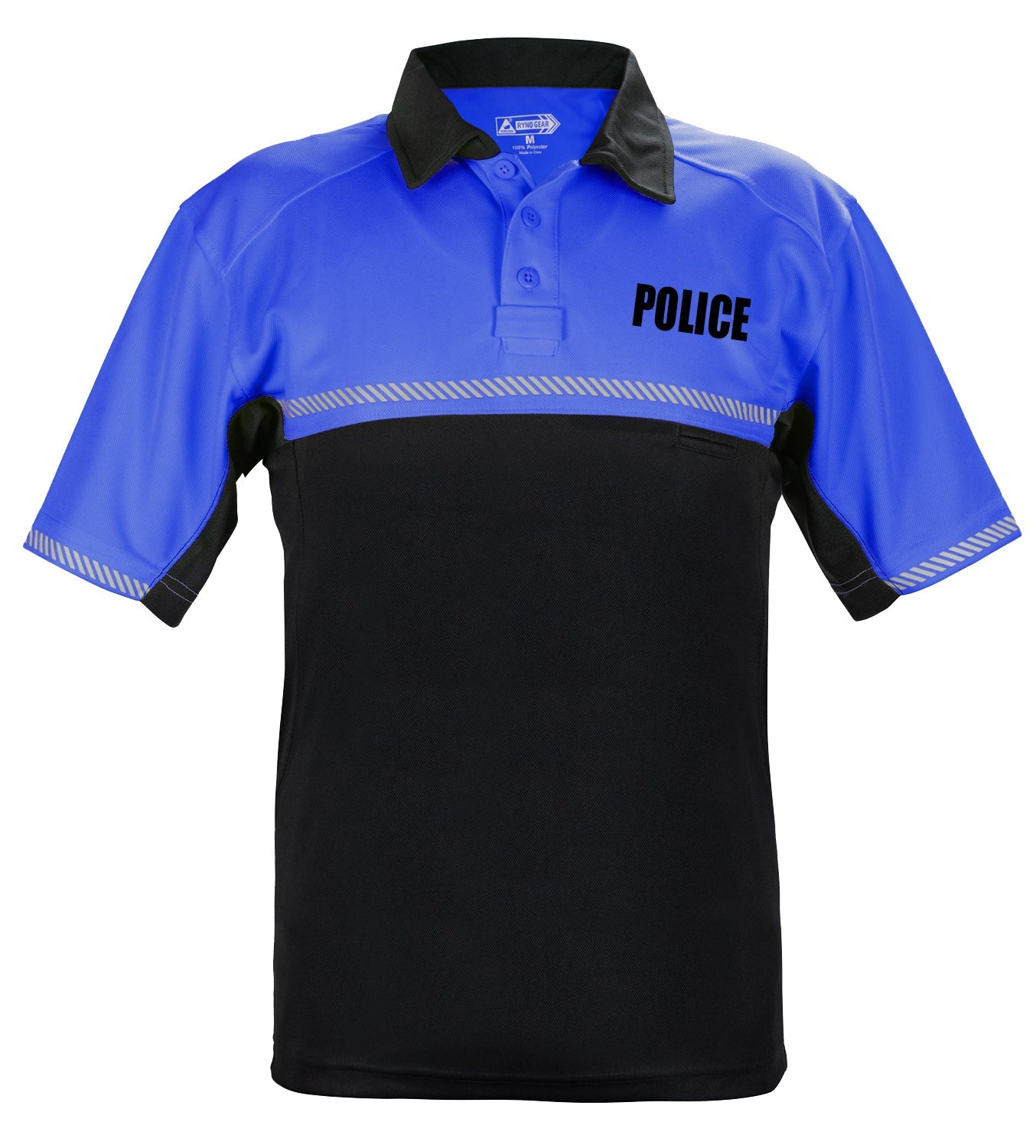 Ryno Gear 100% Polyester Jersey Knit Police Bike Patrol Short Sleeve Polo Shirts