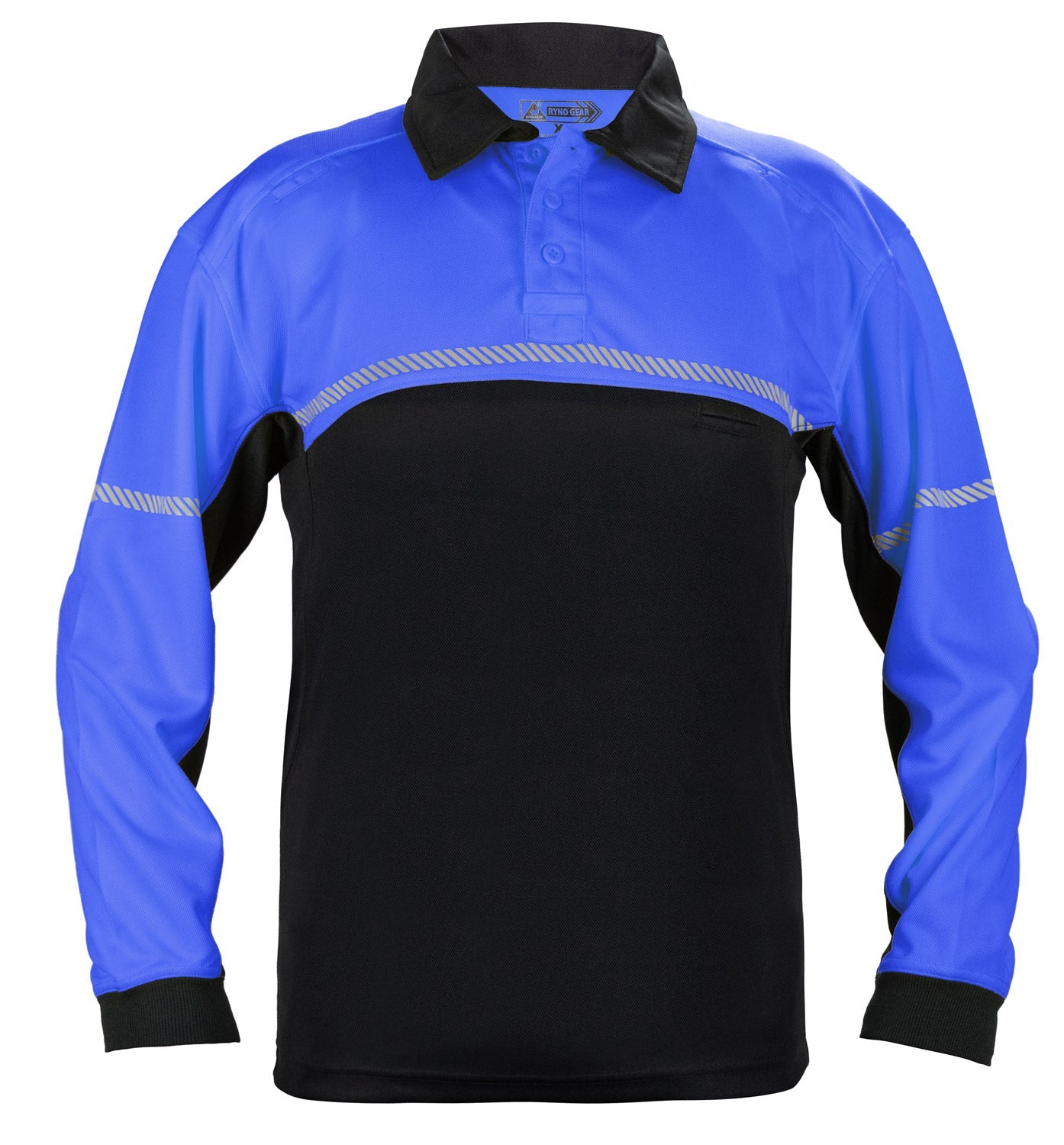 Ryno Gear 100% Polyester Jersey Knit Bike Patrol Long Sleeve Polo Shirts