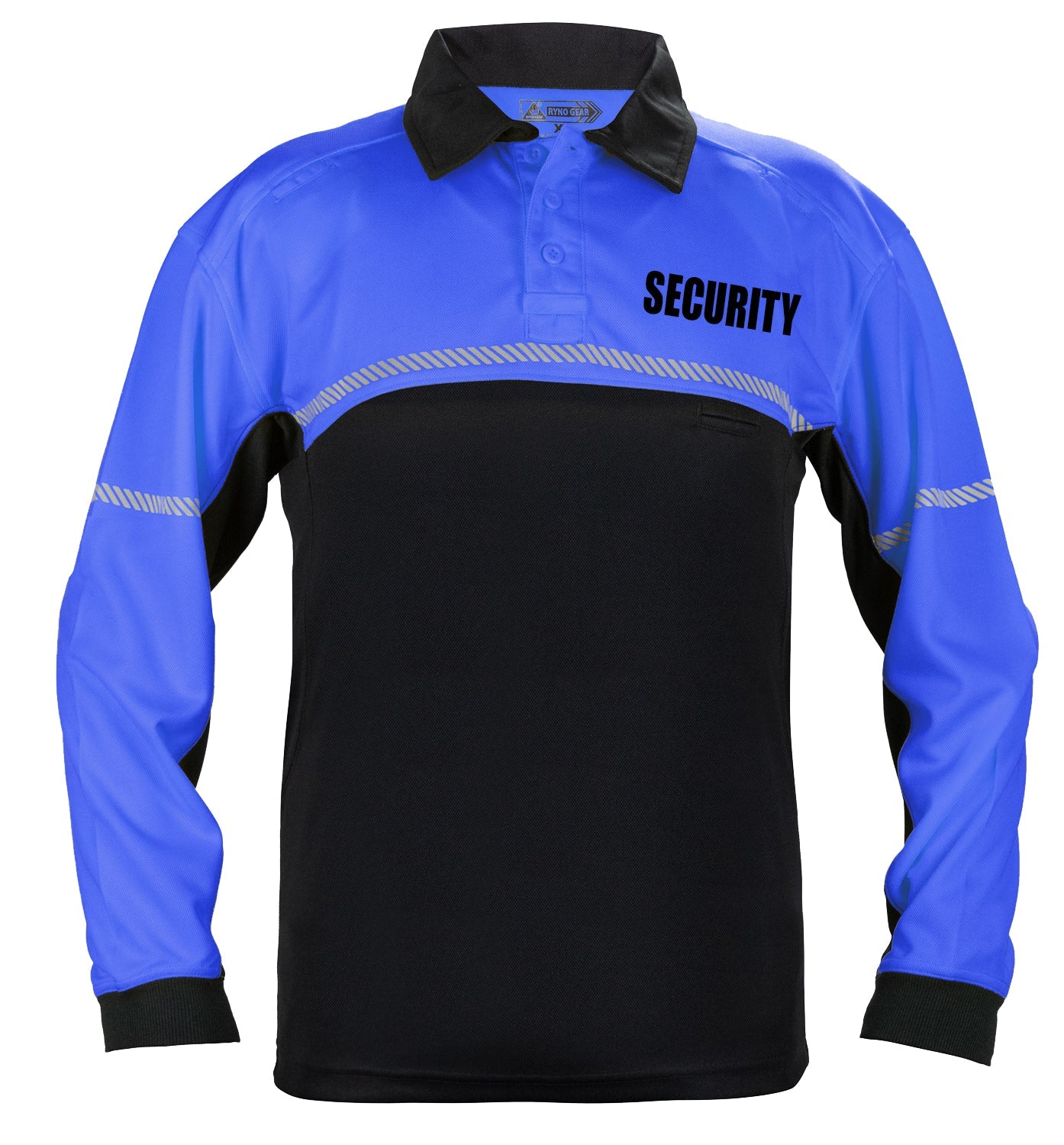 Ryno Gear 100% Polyester Jersey Knit Security Bike Patrol Long Sleeve Polo Shirts