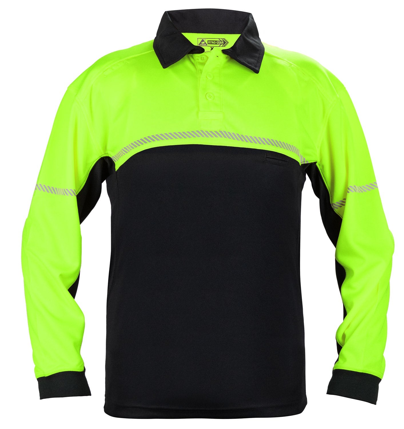 Ryno Gear 100% Polyester Jersey Knit Bike Patrol Long Sleeve Polo Shirts