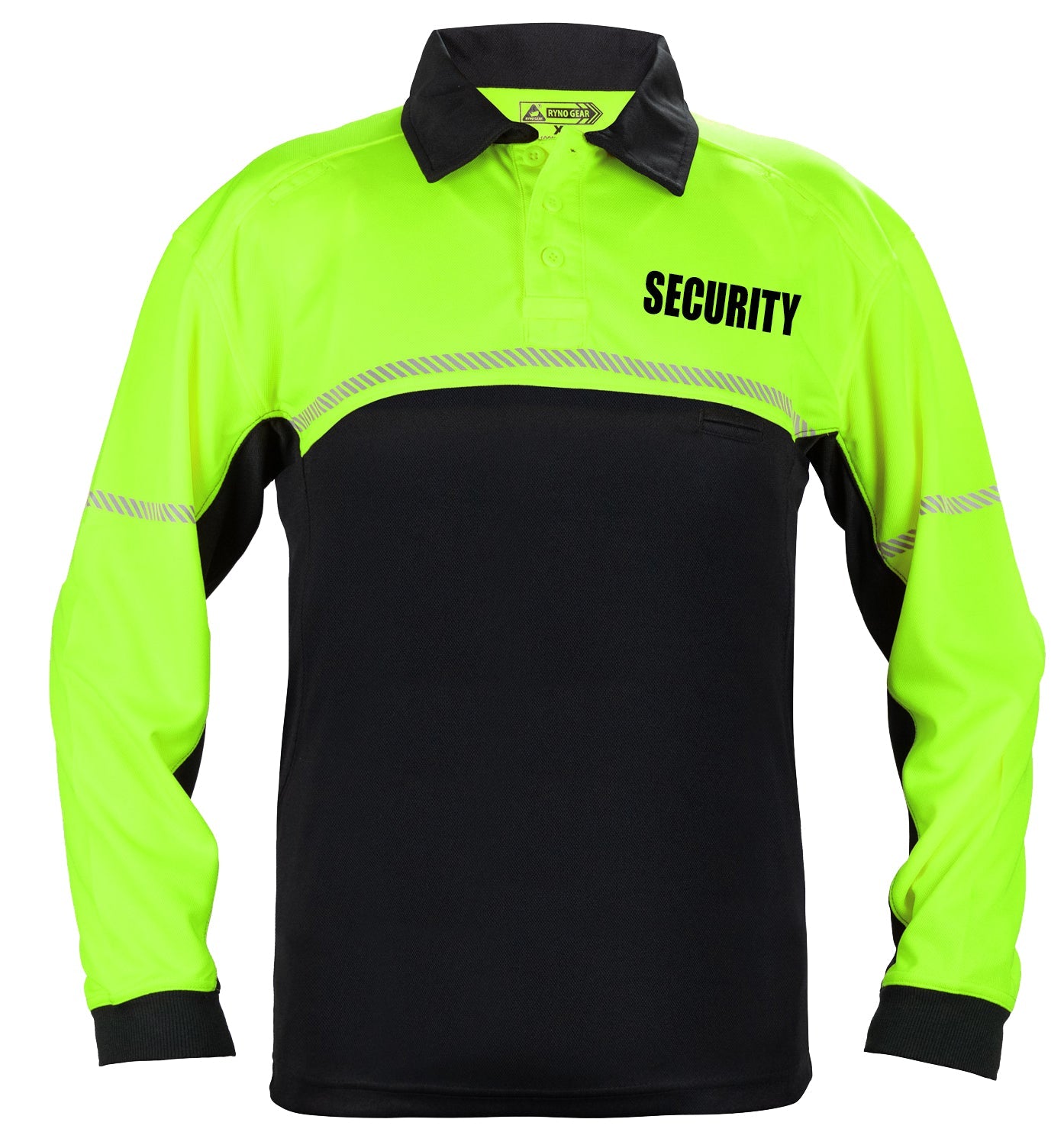 Ryno Gear 100% Polyester Jersey Knit Security Bike Patrol Long Sleeve Polo Shirts