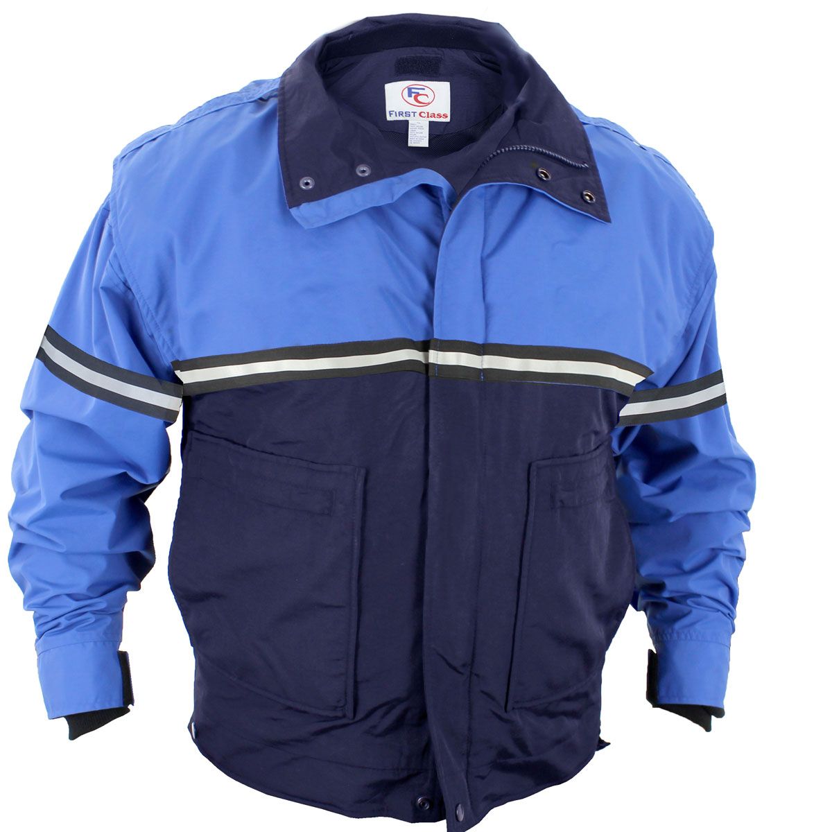 Waterproof Zip-Off Sleeve Bike Patrol Jacket with Removable Liner