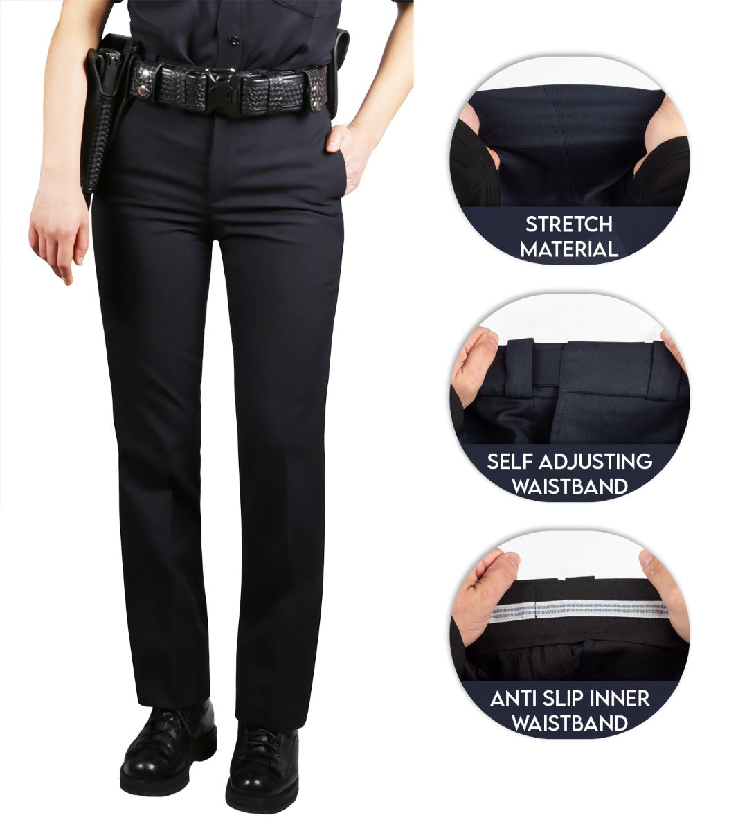 Womens Deluxe Serge Weave 6 Pocket Poly Rayon Lycra Pants